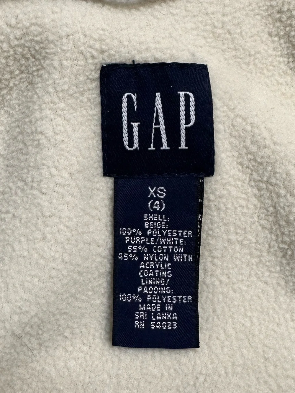 GAP Kids Colorblock Hooded Ski Jacket in Beige, Cream & Light Blue Youth XS (4)